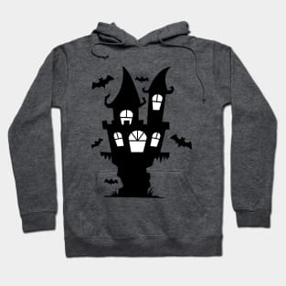 Spooky Castle With Bats Hoodie